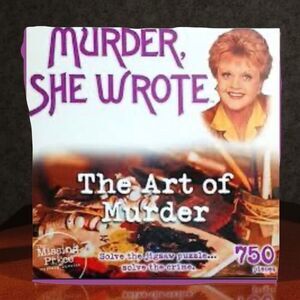 2005 Murder She Wrote: The Art of Murder Mystery Puzzle 750PC Complete W/Booklet